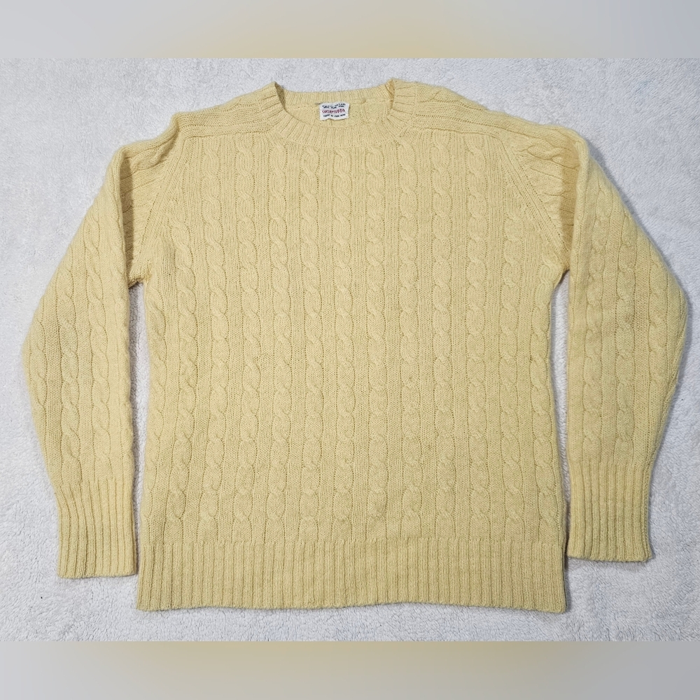 SAKS FIFTH AVENUE girl’s yellow Pure Wool sweater